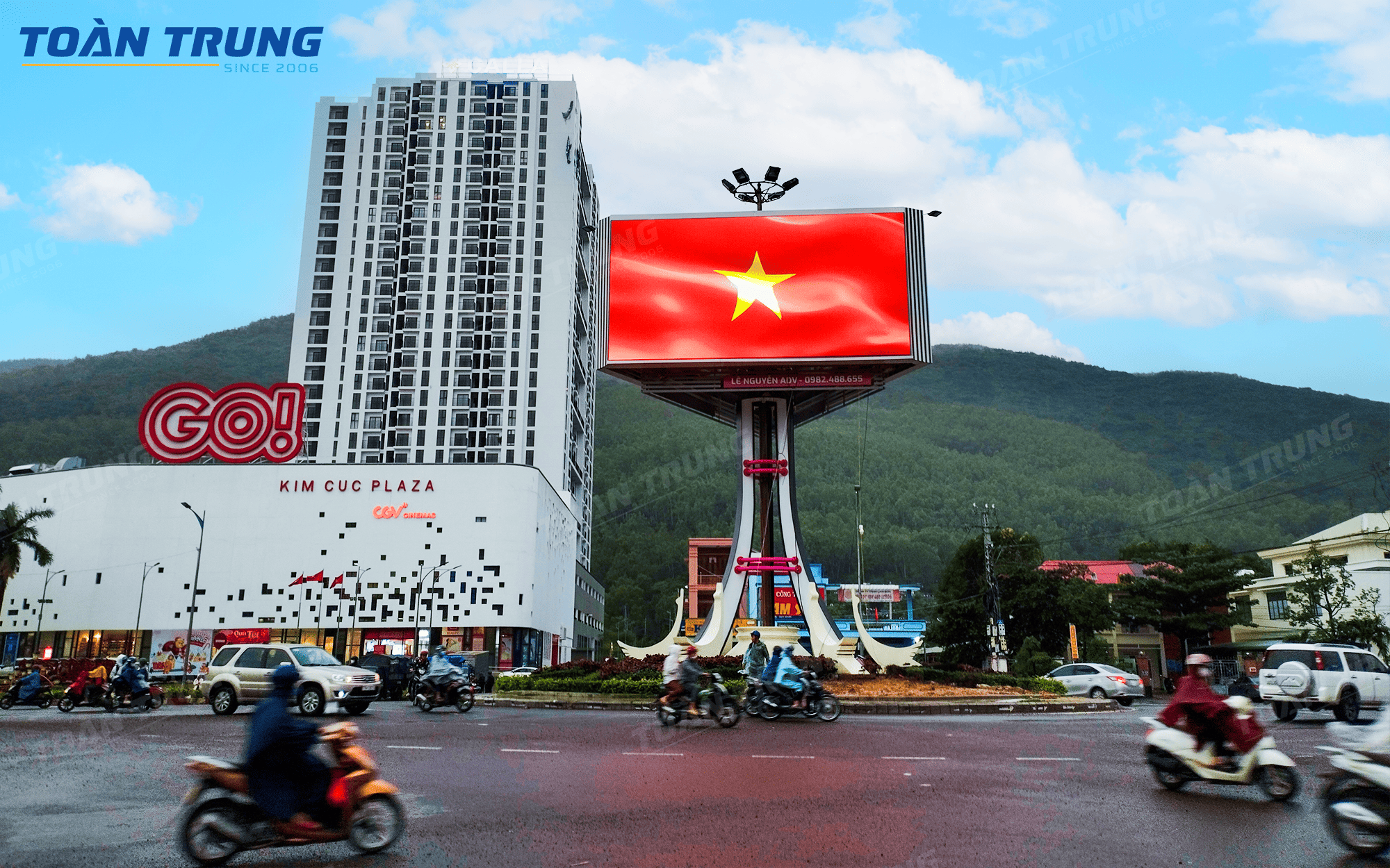 Lắp đặt màn hình LED outdoor