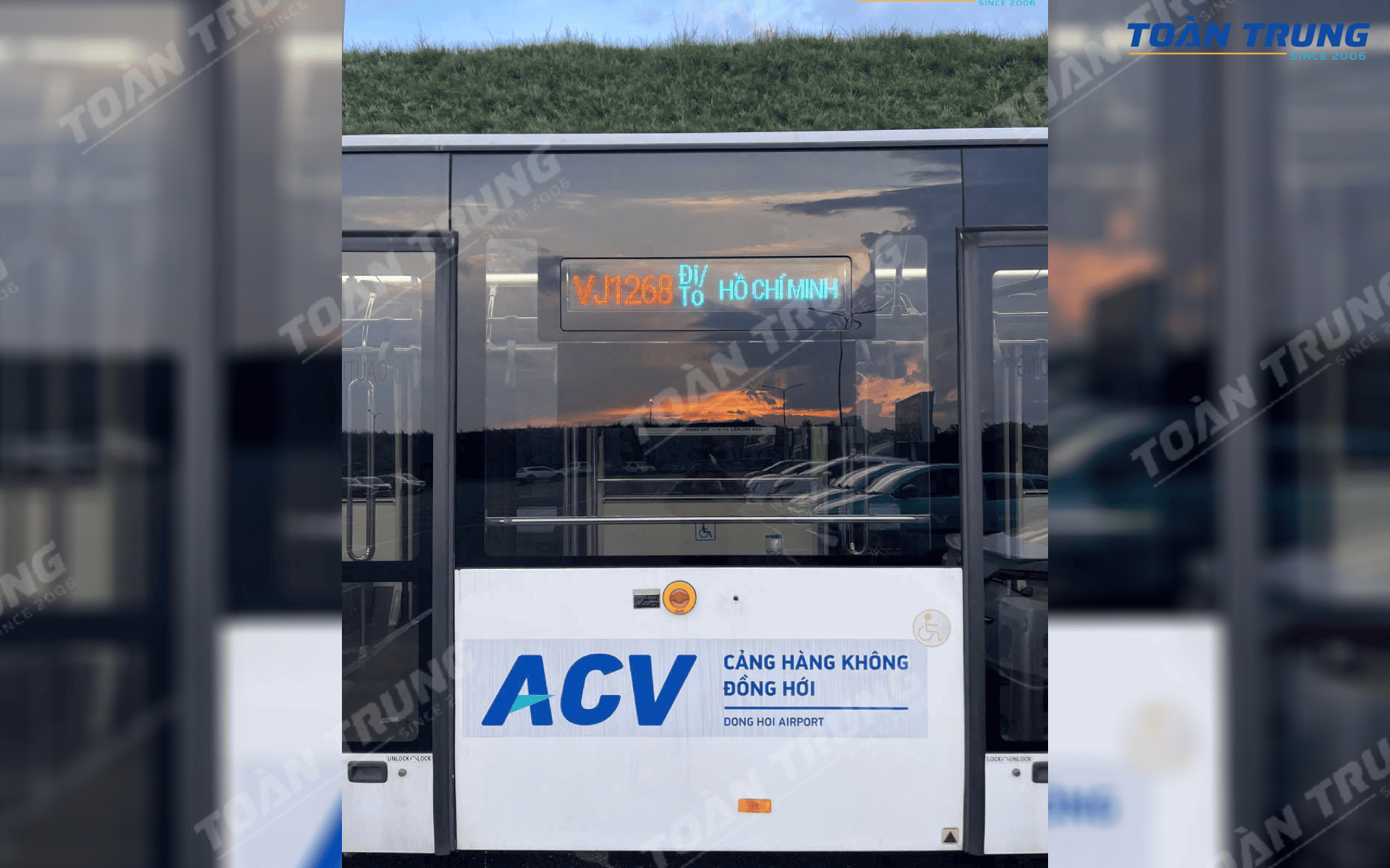 bảng led điện tử xe buýt sân bay