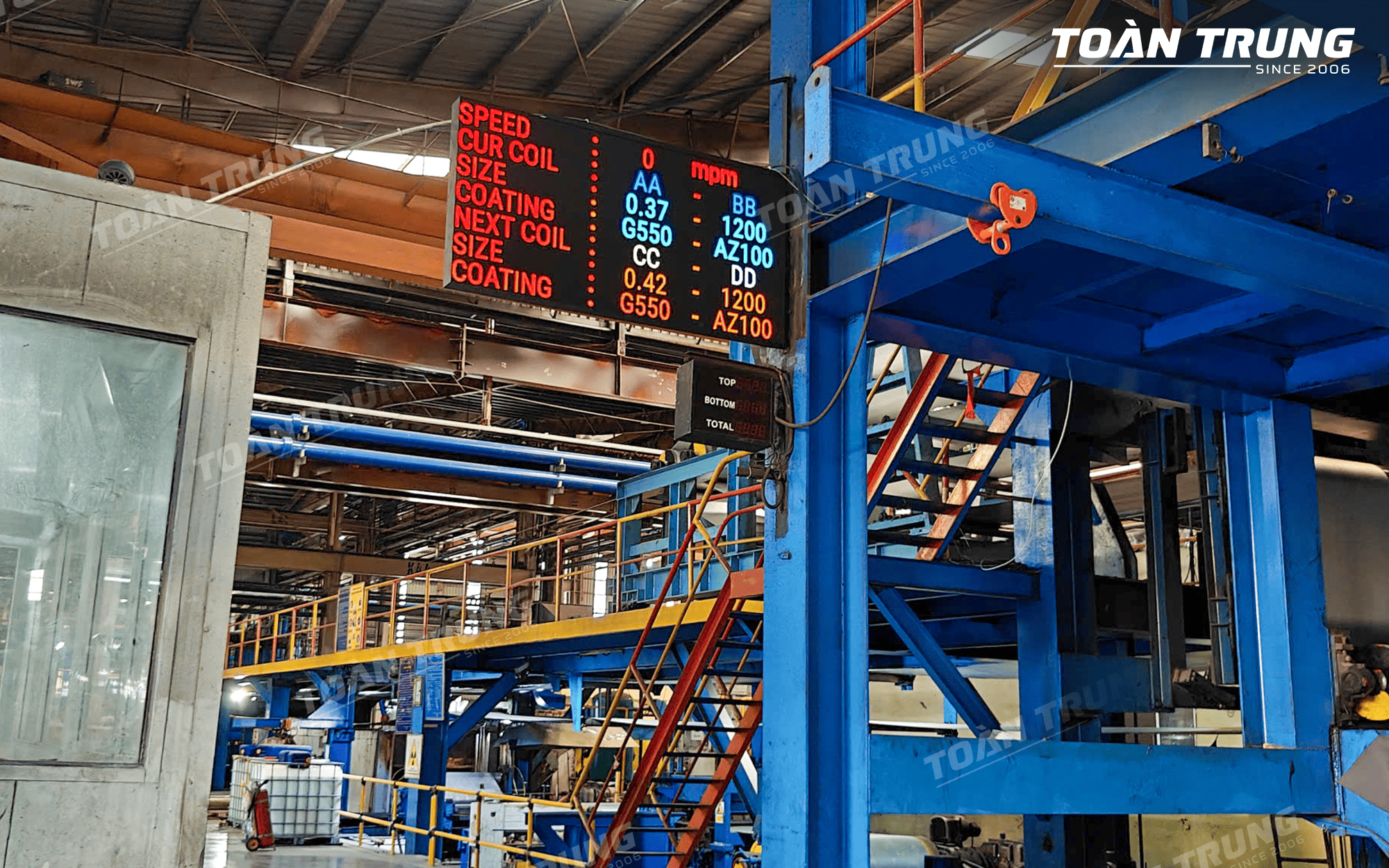 bảng led sản lượng tcp/ip