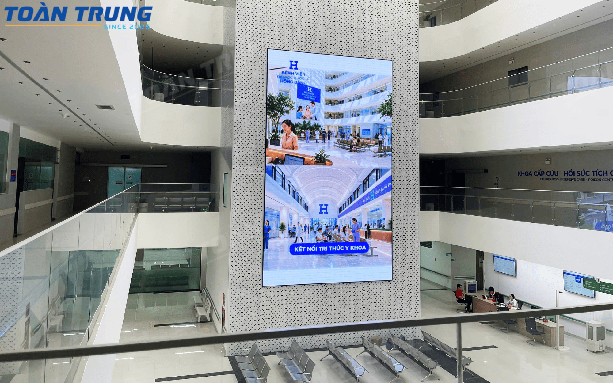 lắp đặt màn hình LED trong nhà